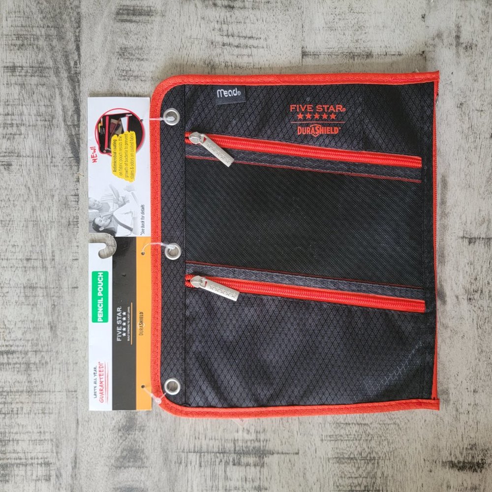 Five Star DuraShield Zipper Pencil Pouch